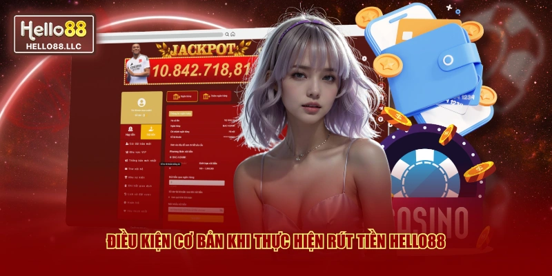 Điều kiện cơ bản khi thực hiện rút tiền Hello88