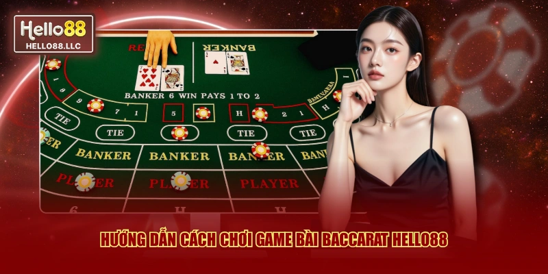 Hướng dẫn cách chơi game bài Baccarat Hello88