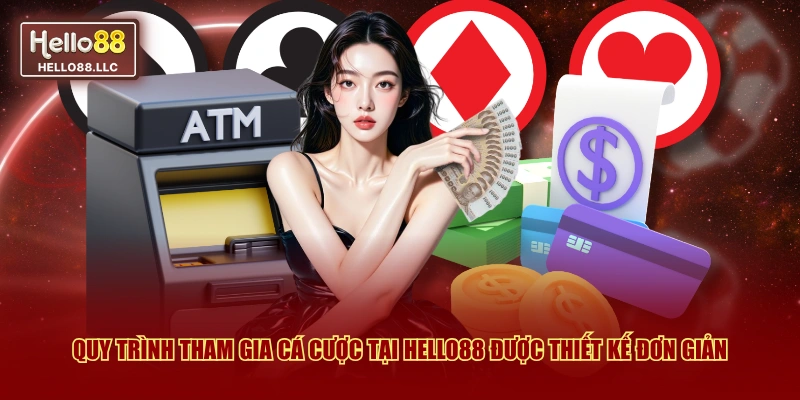 Quy trình tham gia cá cược tại Hello88 được thiết kế đơn giản
